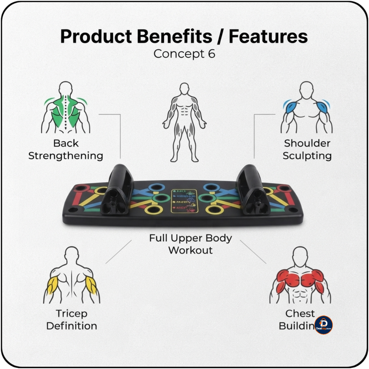 Push-Up Exercise Board – Ghar Par Chest Aur Upper Body Workout Ke Liye