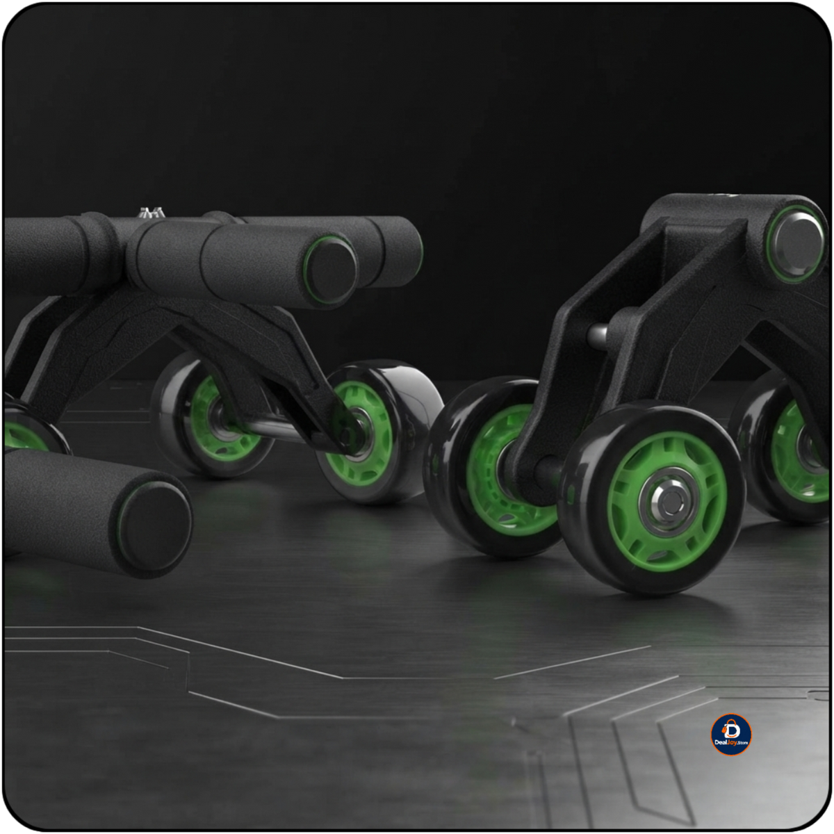💪 4-Wheel Push-Up Roller – Ghar Par Chest, Arms Aur Upper Body Workout Ke Liye