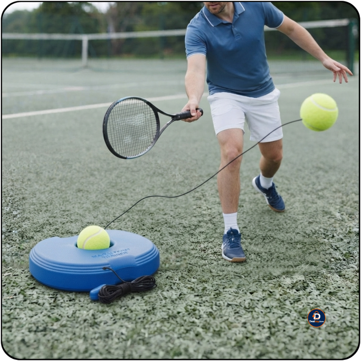 🎾 Tennis Ball Practice Trainer – Ghar Par Aur Bina Partner Tennis Practice Karne Ke Liye