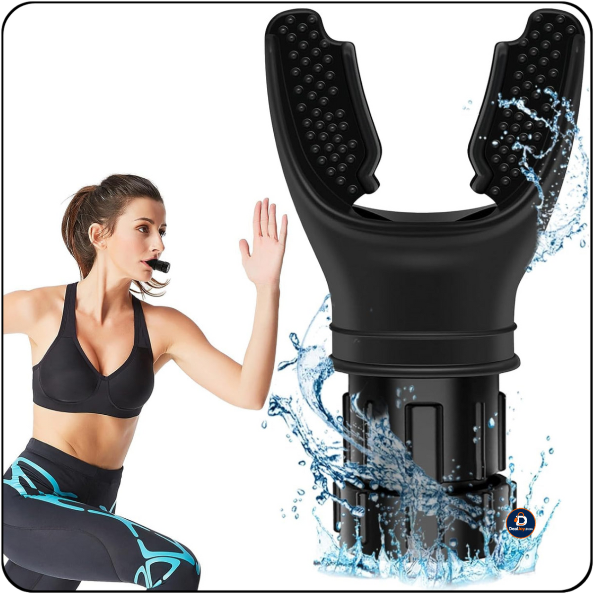Waterproof Mouthpiece Breathing Trainer – Ghar Par Breathing Exercise Karne Ke Liye