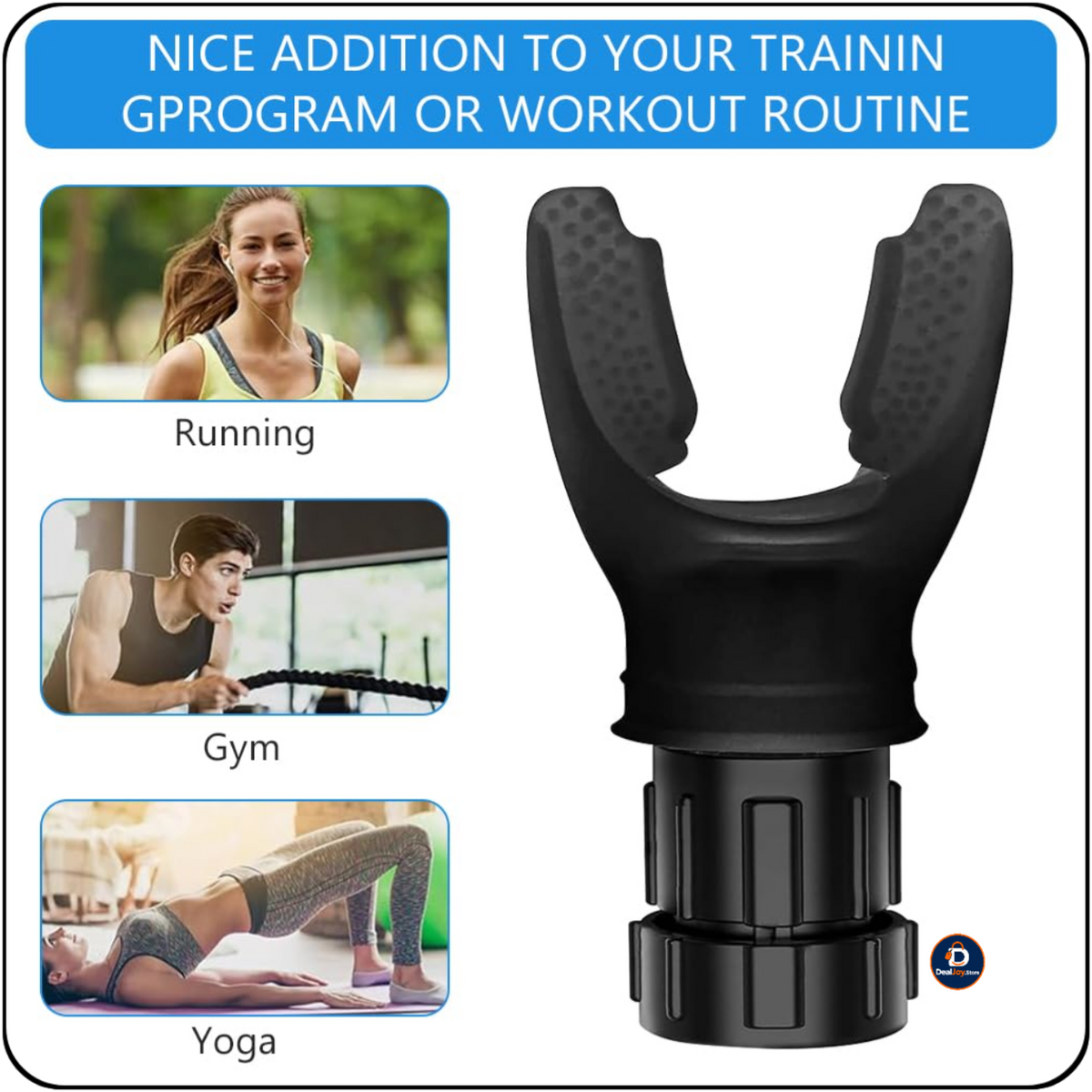 Waterproof Mouthpiece Breathing Trainer – Ghar Par Breathing Exercise Karne Ke Liye