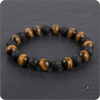 Tiger Eye Lava Rock Bracelet Relaxing Gifts for Men&Women