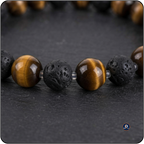 Tiger Eye Lava Rock Bracelet Relaxing Gifts for Men&Women