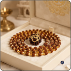 Rudraksha Om Pendant Mala – Dharmik Aur Adhyatmik Upyog Ke Liye