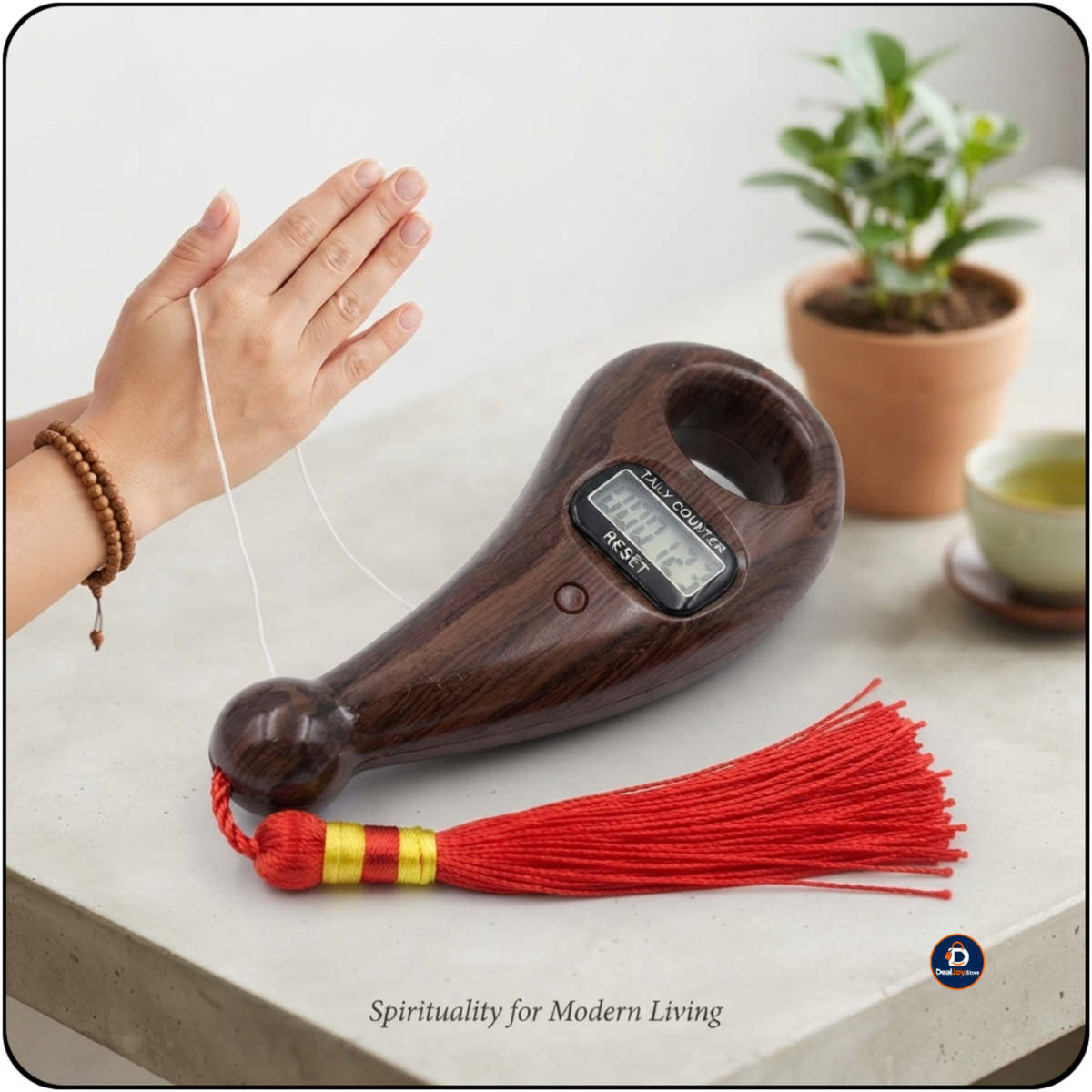 Digital Wooden Hand Tally Counter – Mantra Jaap Aur Rozana Ginti Karne Ke Liye