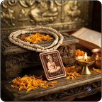 Jai Siya Ram Hanuman Locket Wooden Beads Mala