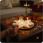 Decorative Floating Candles – Silver Glitter Design Wali Festive Tea Light Candles