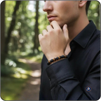 Tiger Eye Lava Rock Bracelet Relaxing Gifts for Men&Women