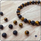 Tiger Eye Lava Rock Bracelet Relaxing Gifts for Men&Women