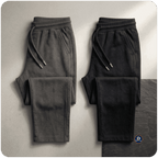Men Solid Black, Grey Track Pants ( Pack of 2 )