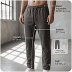 Men Solid Black, Grey Track Pants ( Pack of 2 )