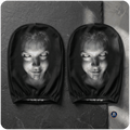 Car Headrest Scary Face Cover – Car Seat Decoration (Pack of 2)