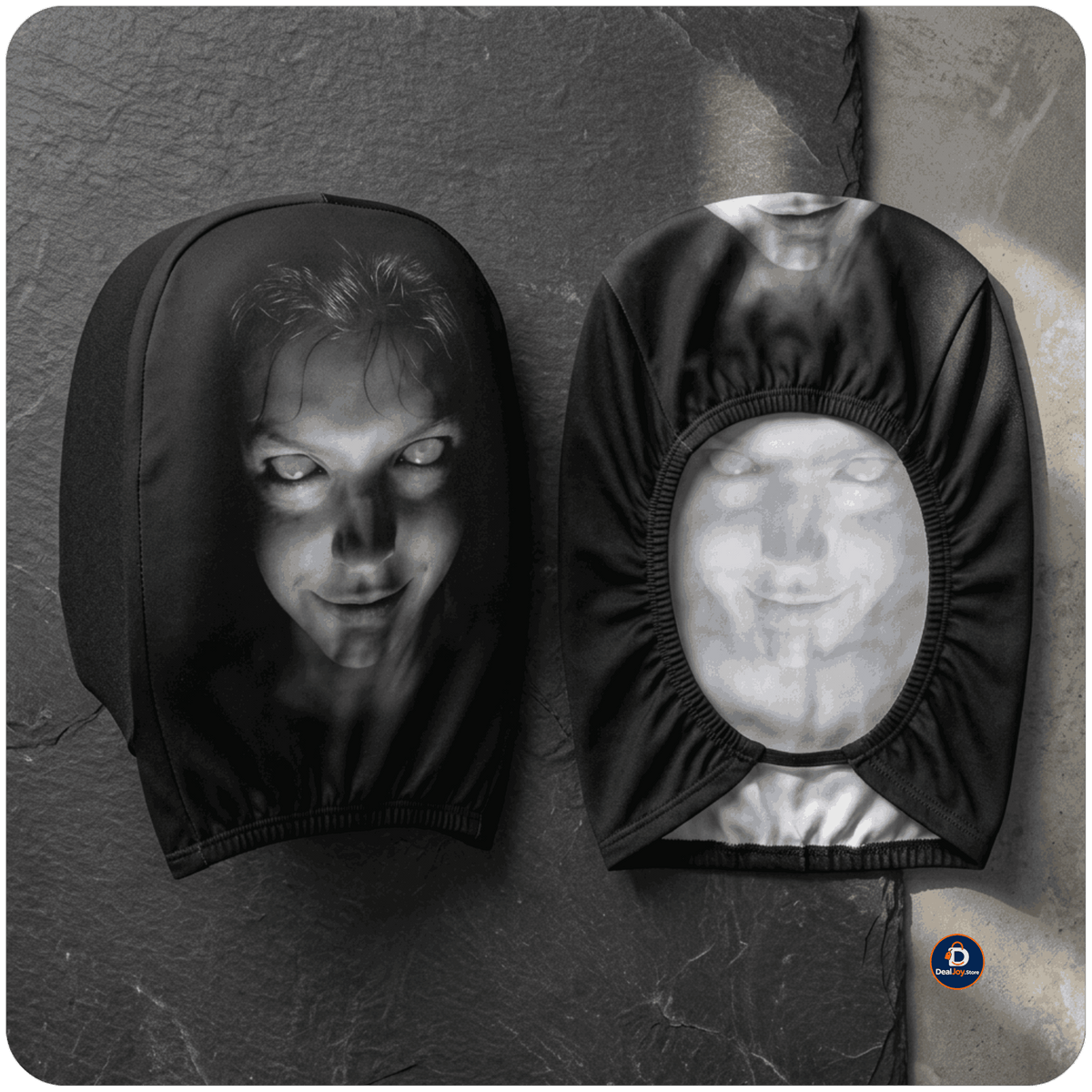 Car Headrest Scary Face Cover – Car Seat Decoration (Pack of 2)