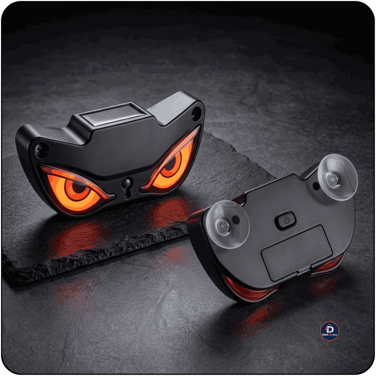 Solar Powered Devils Eyes LED Car Light