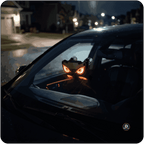 Solar Powered Devils Eyes LED Car Light