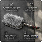 Microfiber Cleaning Duster with Handle – Dust Cleaning Brush